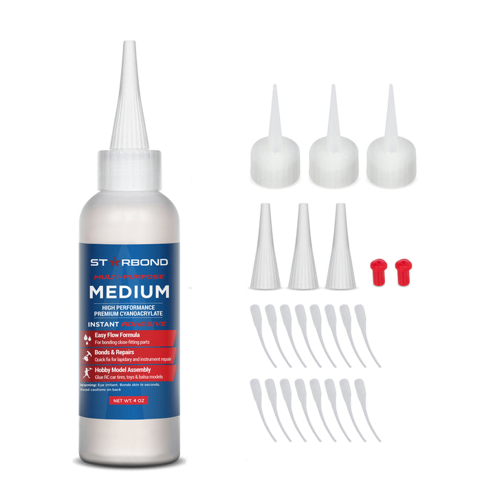 Starbond Multi-Purpose Medium CA Glue, EM-150 (4 oz)