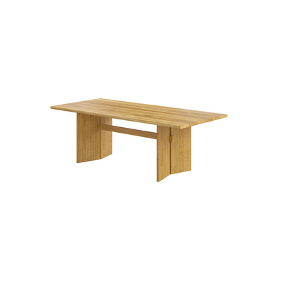 Modern Wood Dining Table - Trestle