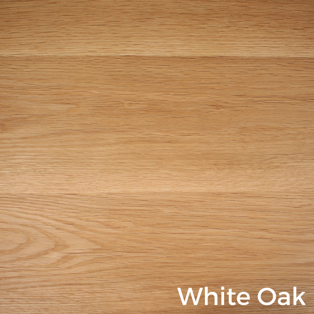 Modern Wood Dining Table - Trestle - Rift White Oak
